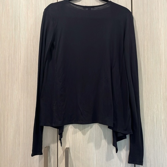 Calypso St. Barth Drape Front Cardigan | XS | Navy Blue (Excellent Preowned) - Picture 2 of 6